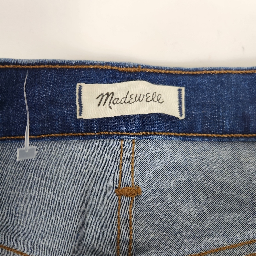 Madewell 10" High-Rise Skinny Jeans In Hannah Wash Button Fly Blue Denim Size 28 - Picture 8 of 15